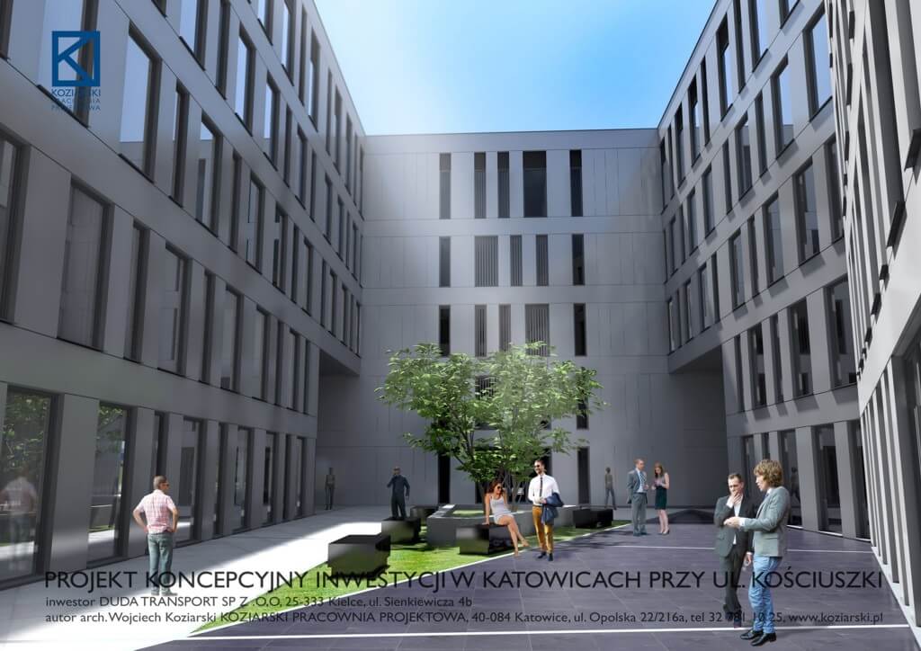 nowa siedziba orange logistics na kościuszki concept projektu pracowni koziarski