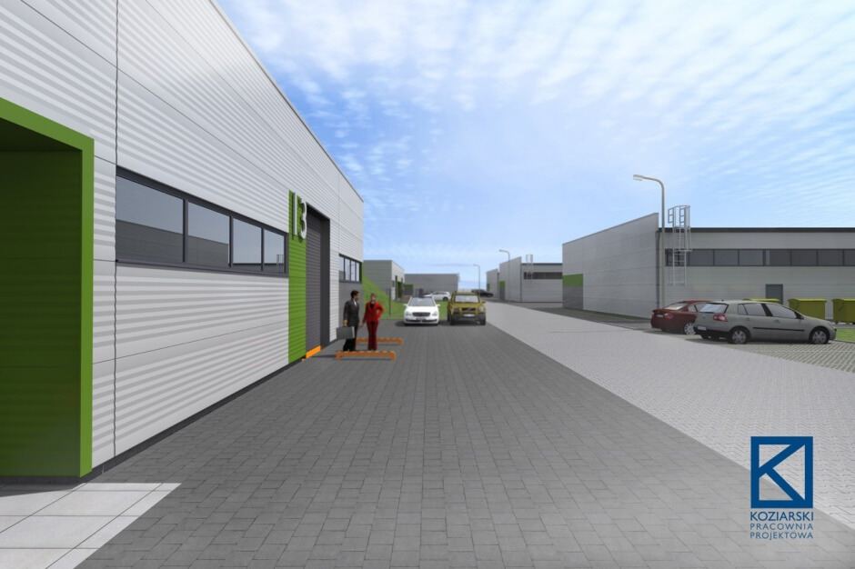 propertydesign.pl - Centrum logistyczne Eko Park, Będzin od Koziarski pierwszy render conceptu centrum logistycznego eko park będzin