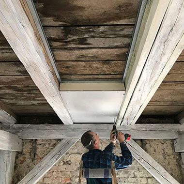 remont biura architektonicznego koziarski wygłuszenie stropu