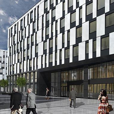 Bracka Office Park, Katowice - bok biurowca bracka office park katowice bok biurowca