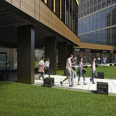 G3 ul. Grundmanna, Katowice - wizualizacja budynków od wejścia do apartamentów g3 grundmanna katowice wizualizacja budynków od wejścia do apartamentów