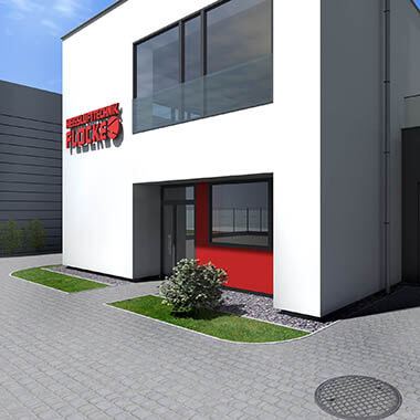 wizualizacja projektu siedziby firmy heisslufttechnik katowice