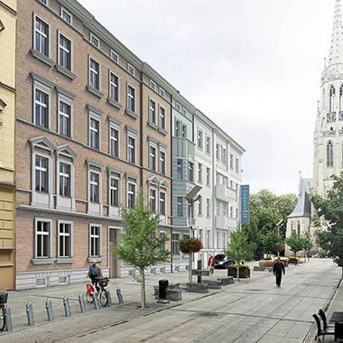 ul. Mariacka 28-32, Katowice - wizualizacja kamienicy po rewitalizacji mariacka 28-32 katowice wizualizacja kamienicy po rewitalizacji