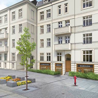 ul. Mariacka 28-32, Katowice - wizualizacja nowych elewacji dwóch kamienic mariacka 28-32 katowice wizualizacja nowych elewacji dwóch kamienic