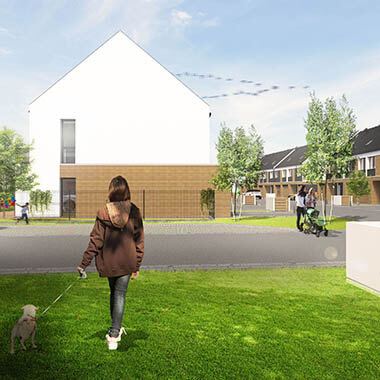 Nowe Zalesie, Katowice - boczna ściana domu nowe zalesie katowice boczna ściana domu