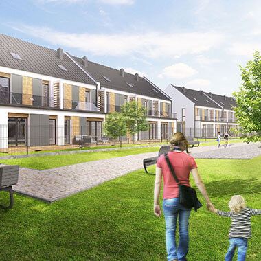 Nowe Zalesie, Katowice - nowoczesne domy w zabudowie bliźniaczej nowe zalesie katowice nowoczesne domy w zabudowie bliźniaczej