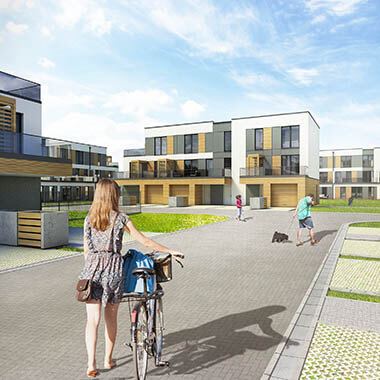 Nowe Zalesie, Katowice - wizualizacja osiedla domów nowe zalesie katowice wizualizacja osiedla domów