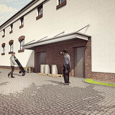 Browar Spiż - wizualizacja nowego budynku z wejściem od zaplecza browar spiż wizualizacja budynku z wejściem od zaplecza