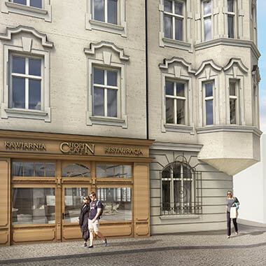 rynek 14 tarnowskie góry projekt koncepcyjny kawiarni