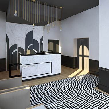 rynek 14 tarnowskie góry wizualizacja stanowiska concierge