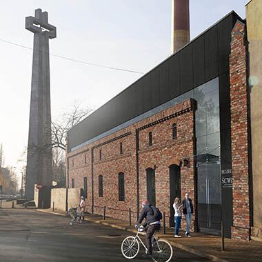 śląskie centrum wolności i solidarności katowice wizualizacja od drogi