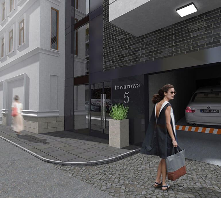 projekt elewacji budynku towarowa 5 sosnowiec side