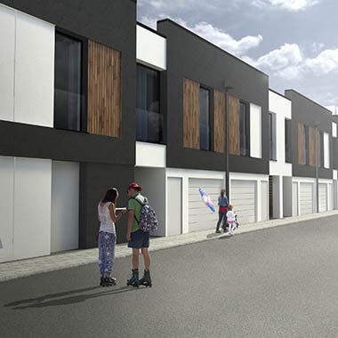 władysława 4 sosnowiec wizualizacja frontu budynków