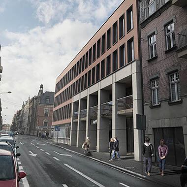 ul. Wojewódzka 44, Katowice - wizualizacja budynku po przebudowie wojewódzka 44 katowice wizualizacja budynku po przebudowie
