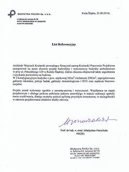 list referencyjny do budynków komercyjnych diagnostyka