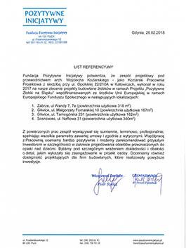 list referencyjny do budynków komercyjnych pozytywne